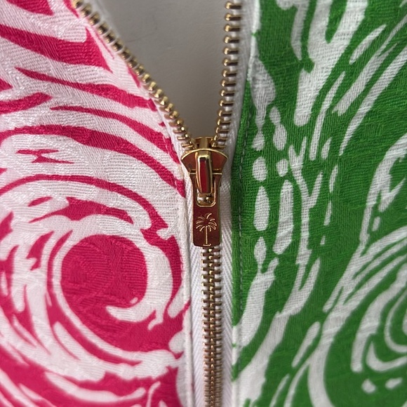 Lilly Pulitzer Jubilee Flam Alma Shift Dress Pink Green size 8 - Picture 9 of 13